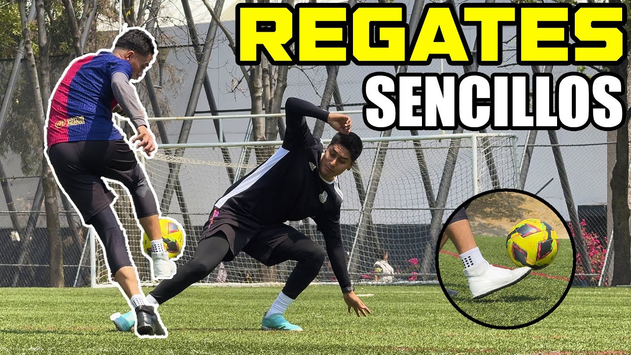LOS 5 REGATES mas SENCILLOS que TODO JUGADOR BÁSICO debe APRENDER 🫡⚽️ FUTBOL TUTORIALES
