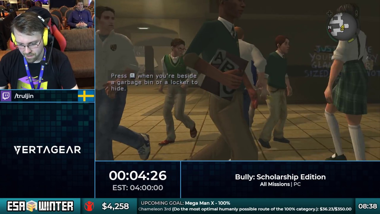 #ESAWinter18 Speedruns - Bully: Scholarship Edition [All Missions] by Truljin