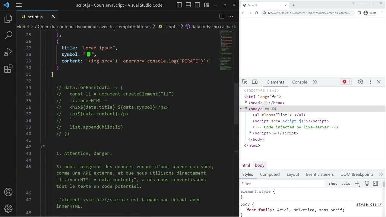 96 Créer du contenu avec les template literals