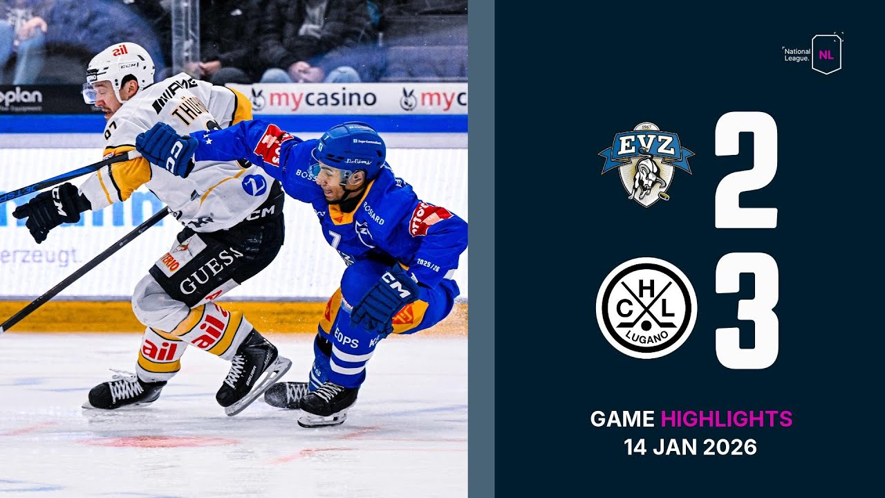 EV Zug vs. HC Lugano - Game Highlights