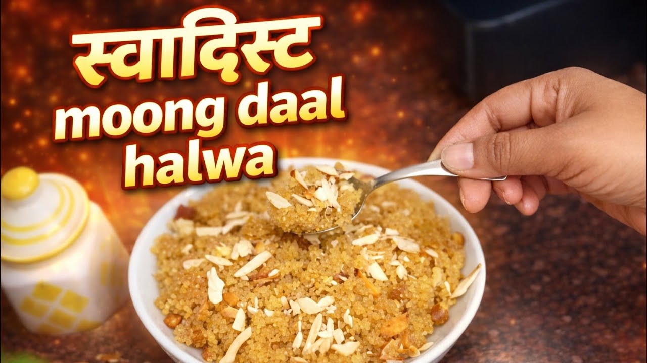 घर पर बना,खुशबूदार इतना टेस्टी कि एक कटोरी में मन नहीं भरेगा घर पर बनाएं सुपर स्वादिष्ट मूंग दालहलवा