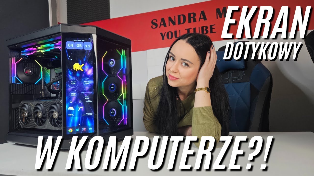 OGROMNY ekran dotykowy w obudowie PC - przydatny czy zbędny? (Hyte Y70 touch)