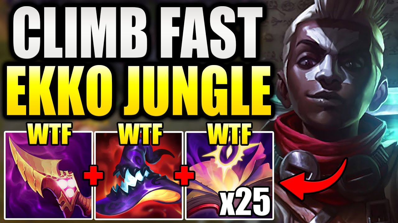 HOW TO PLAY EKKO JUNGLE CORRECTLY TO CLIMB FAST IN SOLO Q!