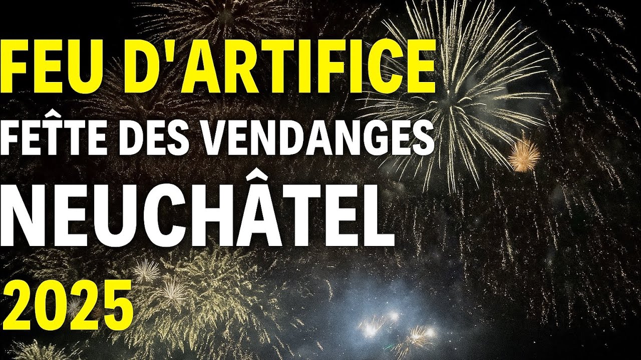Feu d’artifice musical  de la fête de fête des vendanges 2025 partie 2 