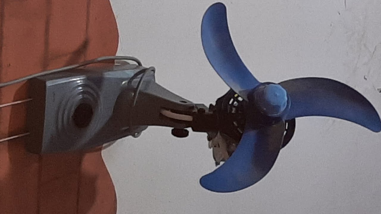 لأول مرة تجميع مروحة حائط  بمكونات متوفره فى محلات قطع غيار المراوح. طريقة التجميع  من الألف للياء