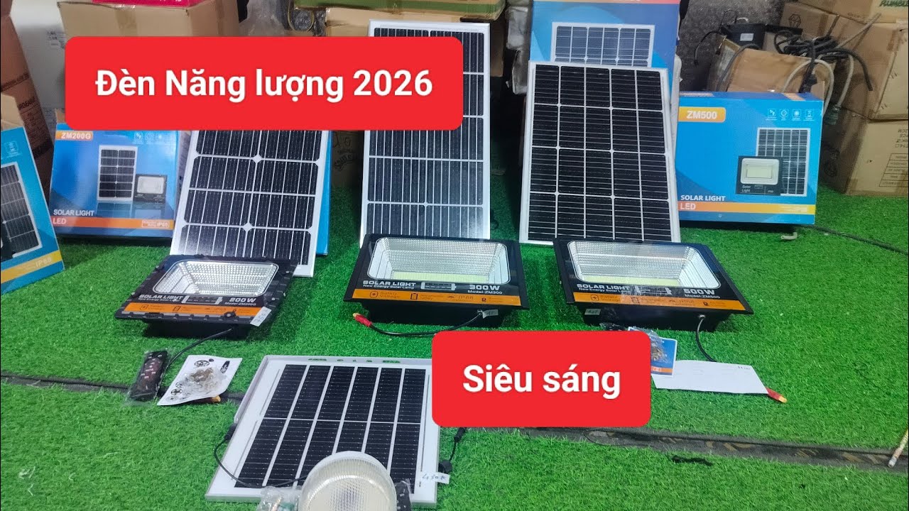 Đèn năng lượng 2026 nâng cấp siêu sáng giá tốt nhất thì trường