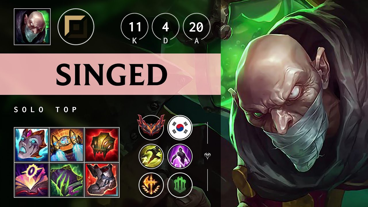 Singed Top vs Aatrox - KR Grandmaster Patch 25.12