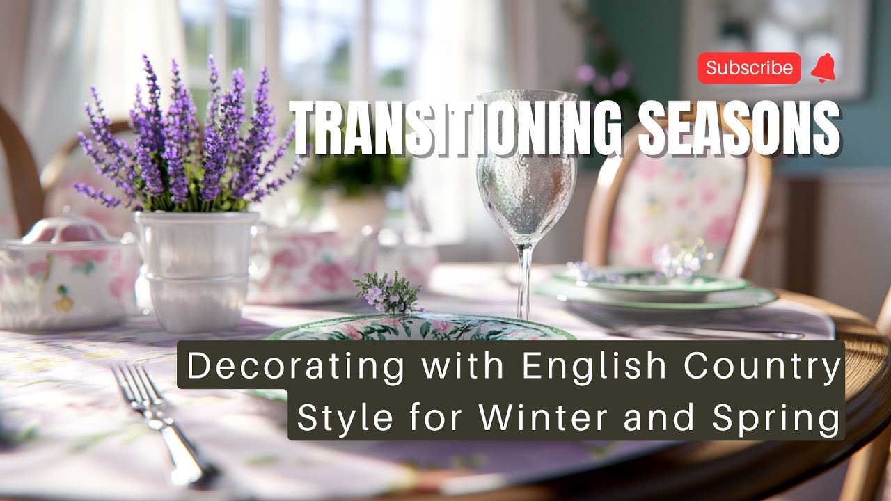 Transitioning Seasons - Decorating with English Country Style for Winter and Spring