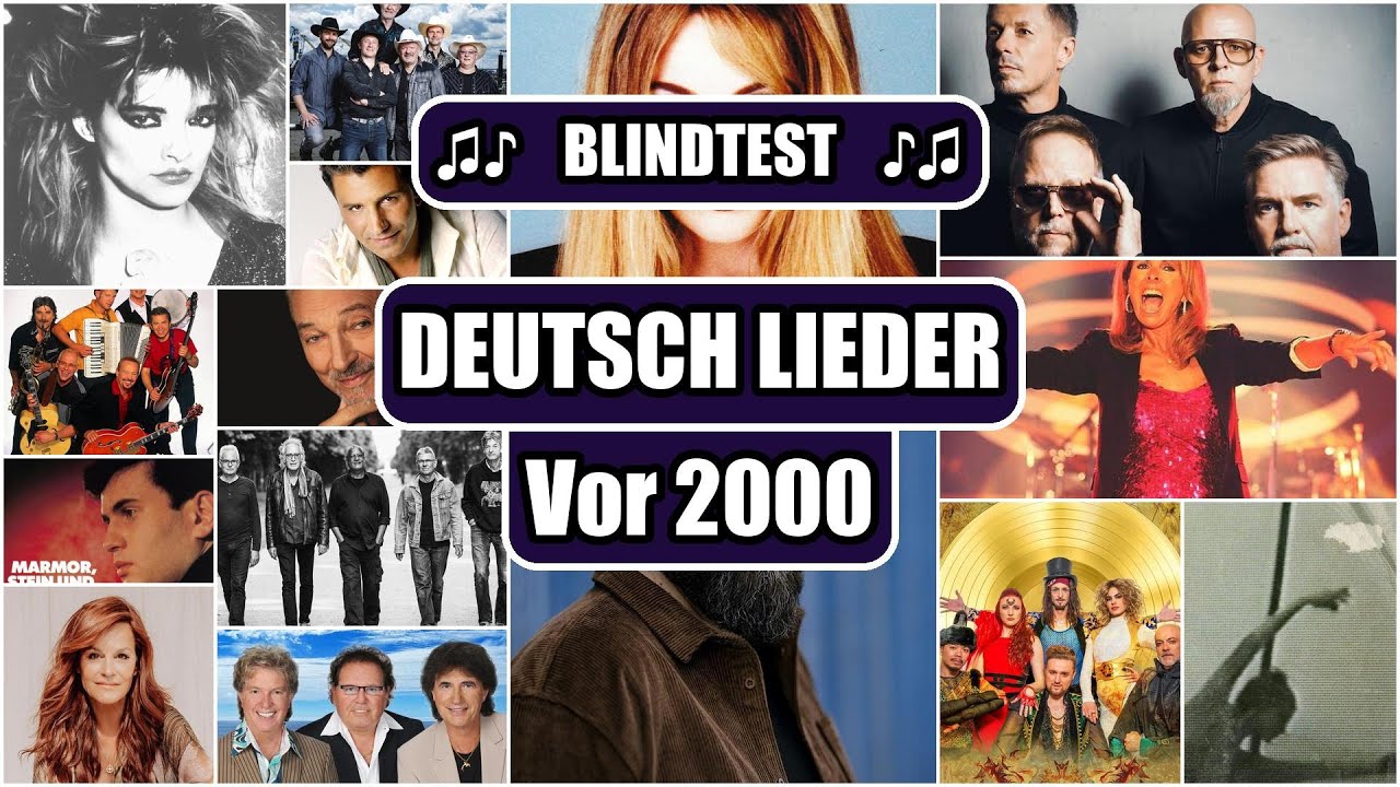 MUSIKQUIZ - DEUTSCH LIEDER (Mittel) - Vor 2000 (guess the song quiz)