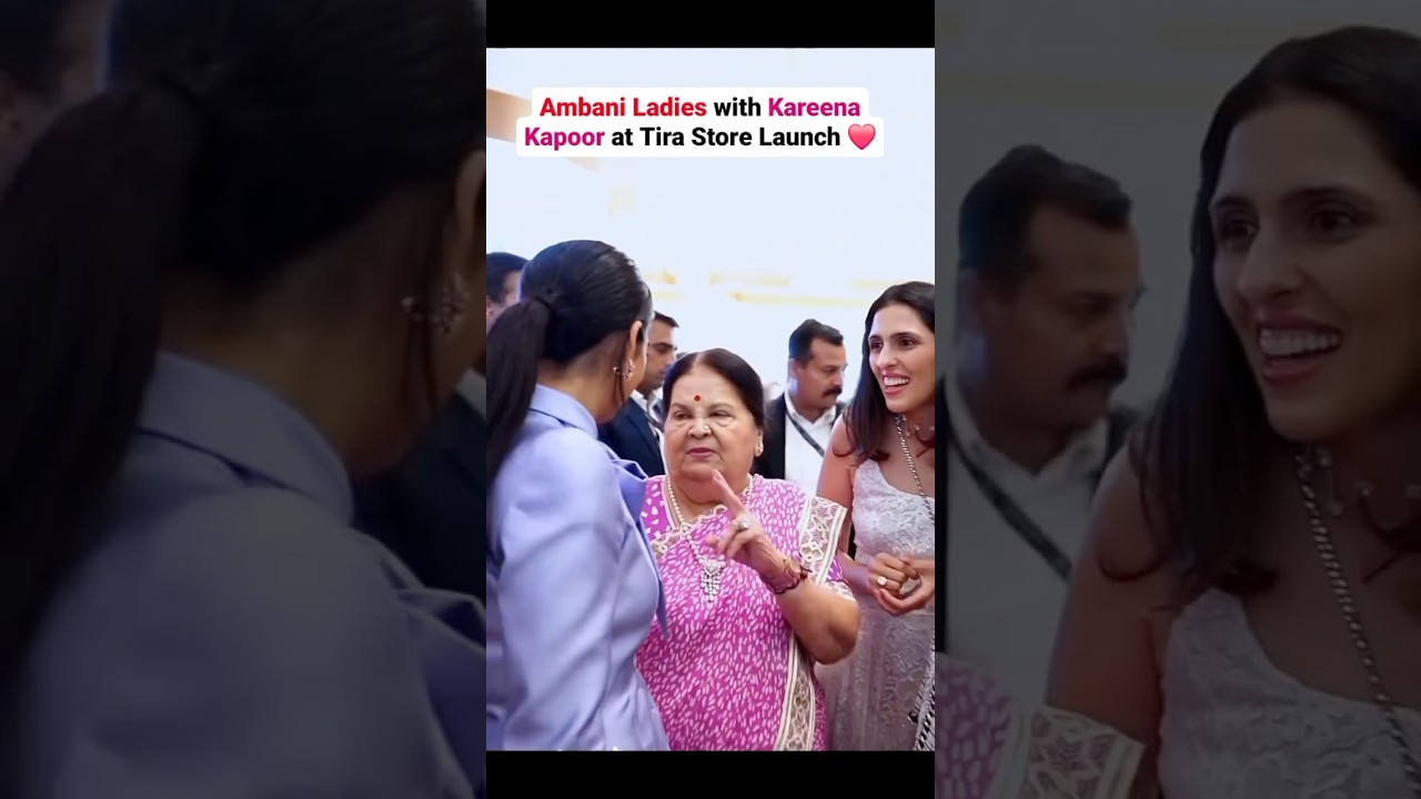 Nita, Isha & Shloka Ambani with Kokilaben Ambani at Tiara Store Launch | Elegant Family Bond 💖✨