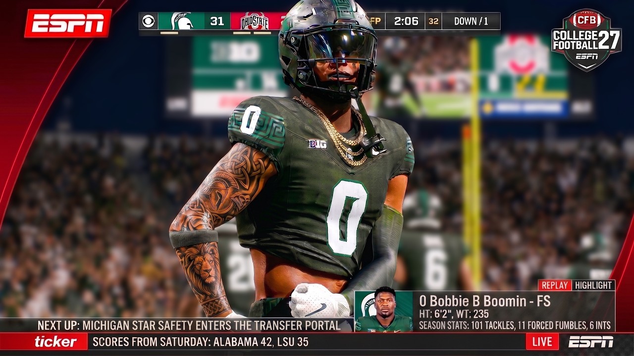 College Football 27 RTG | 5-Star Safety Shatters Records & Enters Transfer Portal