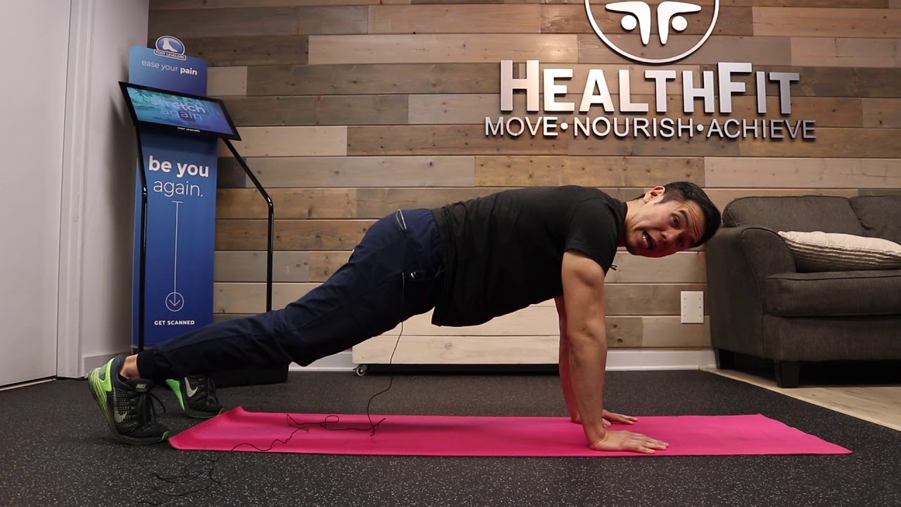 Plank 2 with Chest Taps - HealthFit PT & Chiropractic