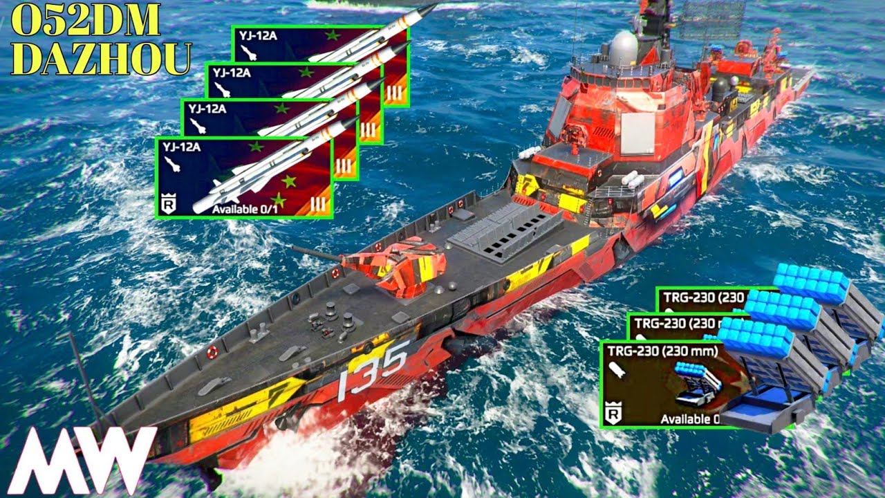 You Won’t Believe What 4x YJ-21A & 3x TRG-230 Did on Type 052DM! Modern Warships!
