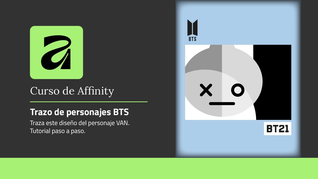 Dibuja a VAN de BT21 (BTS) | Tutorial Paso a Paso #bts #bt21 #affinity  #kpop  #tutorial #btsarmy