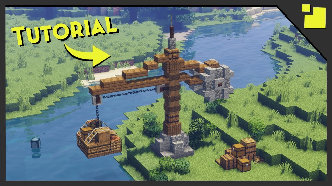 Как построить небольшой кран в Minecraft! [Урок 2021]