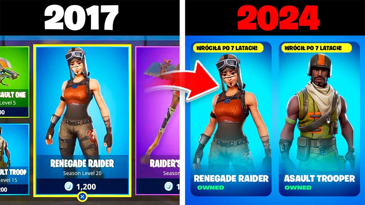 RENEGADE RAIDER wróciła po 7 LATACH do Fortnite