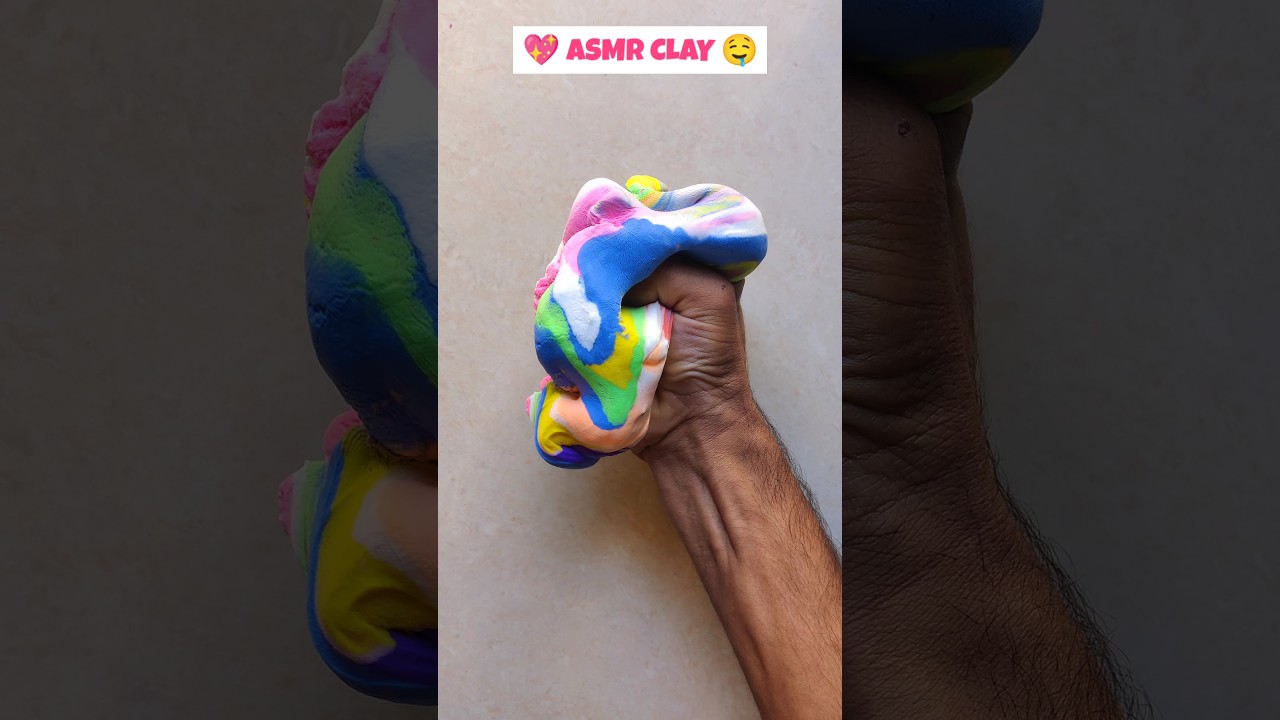 🤯SATISFYING CLAY ASMR💖🤤 #asmr #satisfying #shorts #slime #clay #relaxing #oddlysatisfying #ytshorts