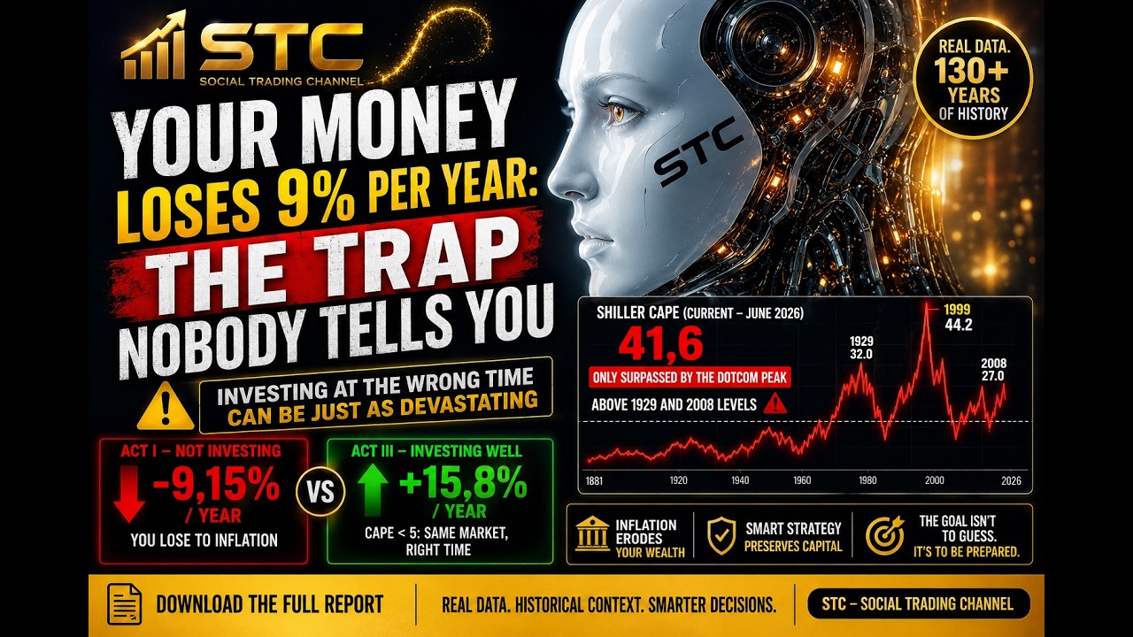 Your Money Is Losing 9% a Year &mdash; And Investing Could Be Worse #STC #Investing #CAPE