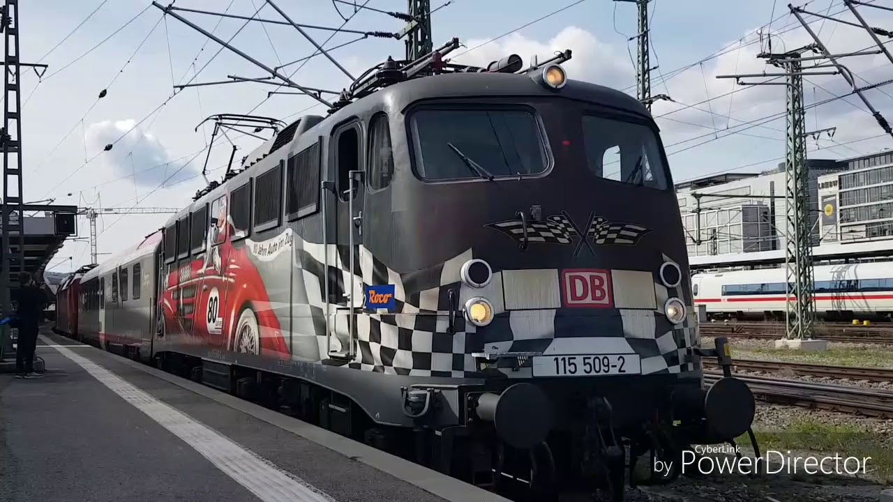 Die Pbz Züge der Deutschen Bahn in Stuttgart.