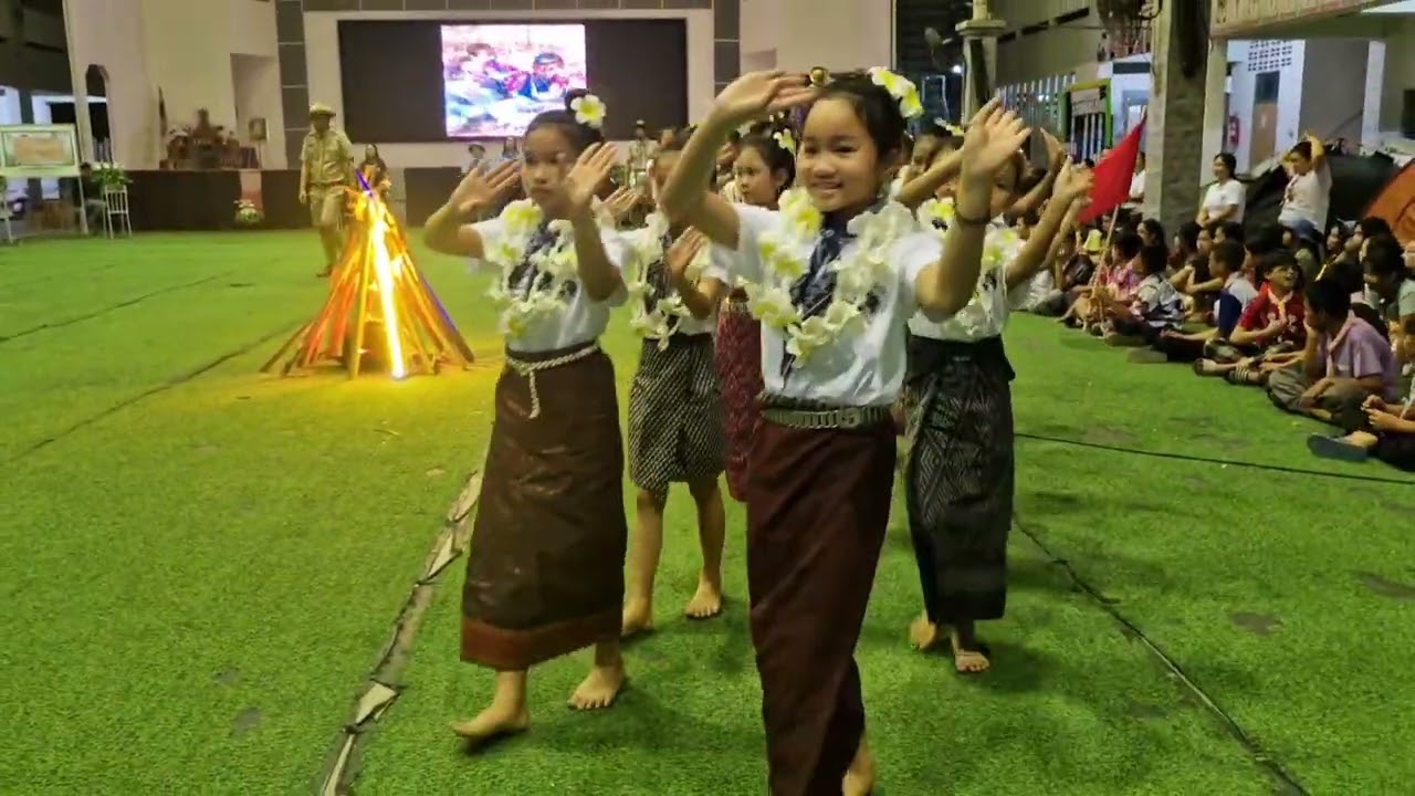 แห่พวงมาลัย #ค่ายลูกเสือ 