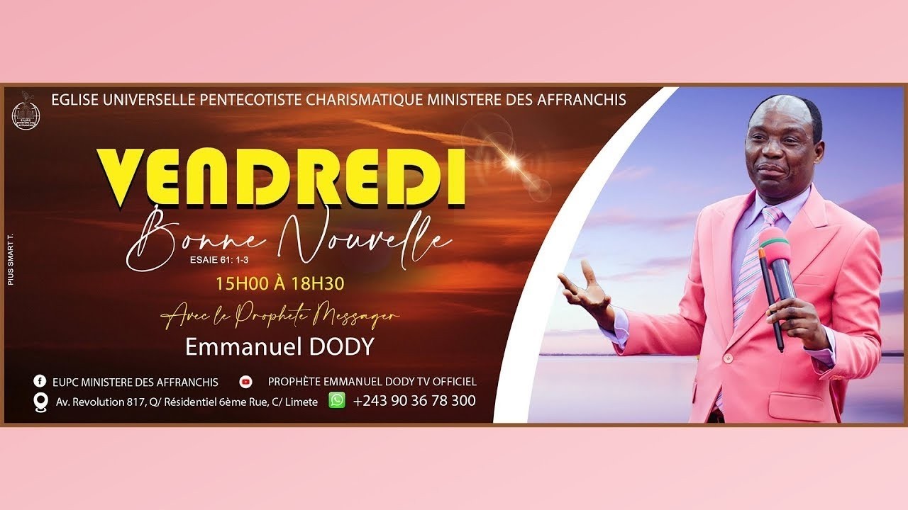 CULTE DU SEIGNEUR / SPECIALE BONNE NOUVELLE DE VENDREDI 30 / 01 / 2026