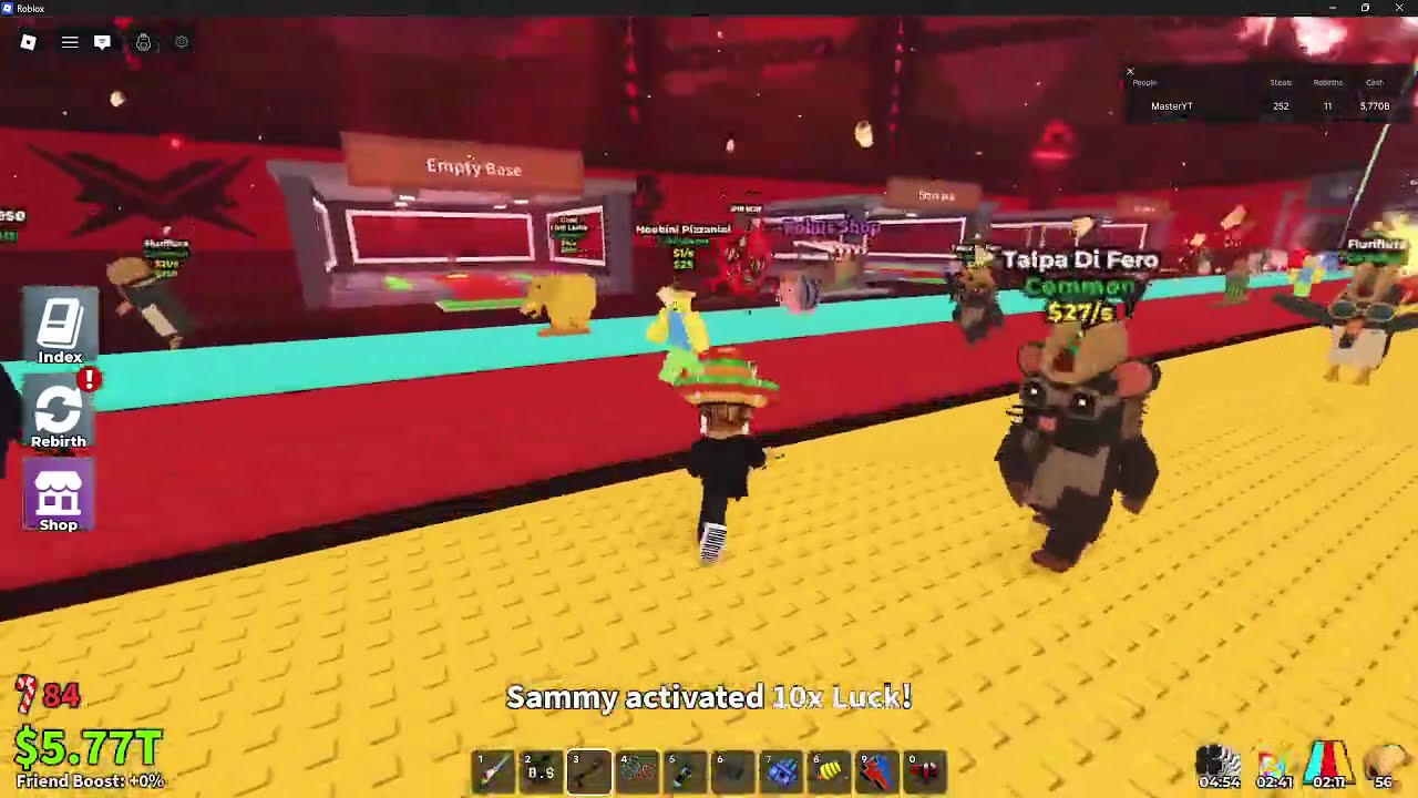 Playing saturday's admin abuse in sab!