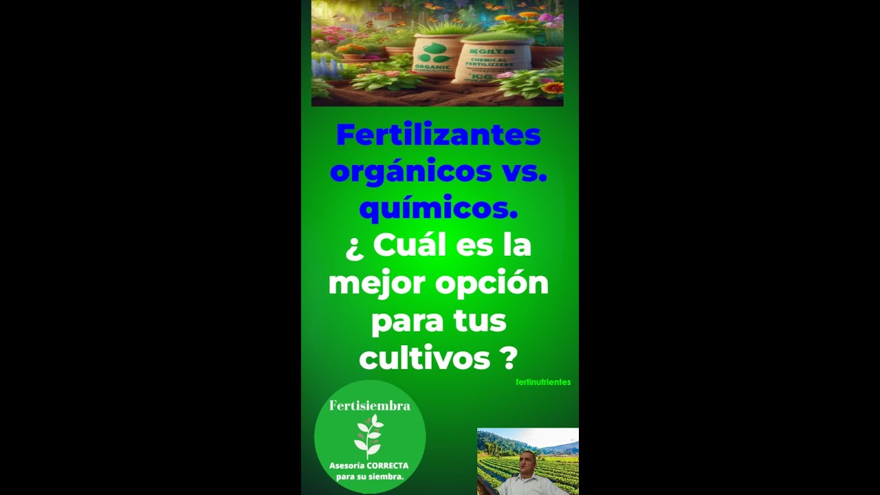 Fertilizantes Org&aacute;nicos Vs Fertilizantes Qu&iacute;micos. &iquest;Cu&aacute;l es la mejor opci&oacute;n para tus cultivos?