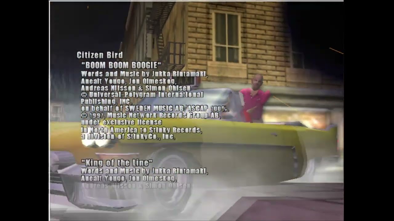 Crazy Taxi 3: High Roller Credits (Small Apple - Xbox Version)