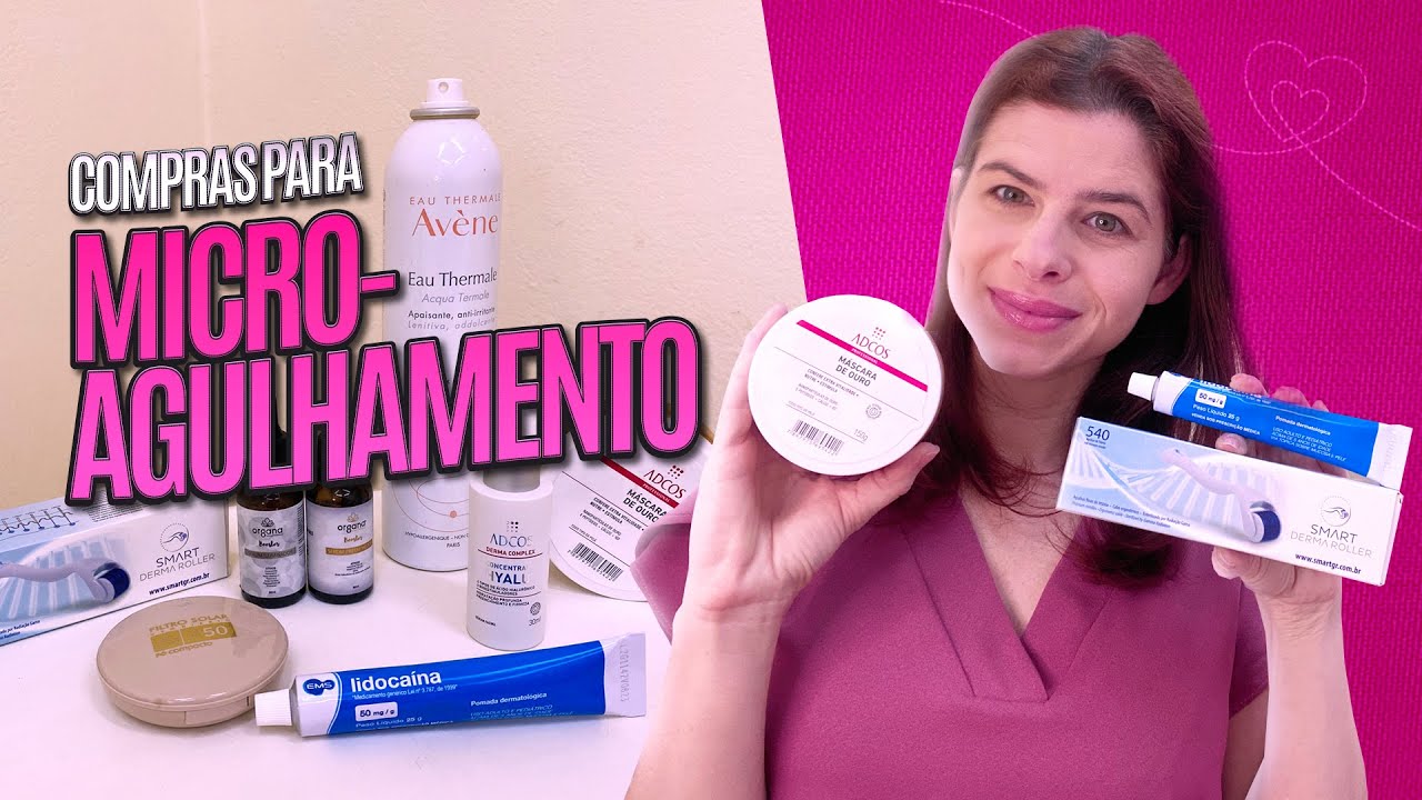 Comprando produtos para Microagulhamento.