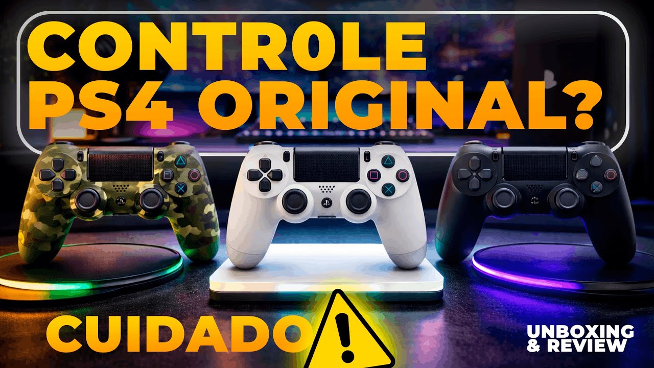CONTROLE DE PS4 Unboxing e Review Controle de PS4 Original | Vale a Pena? ONDE COMPRAR