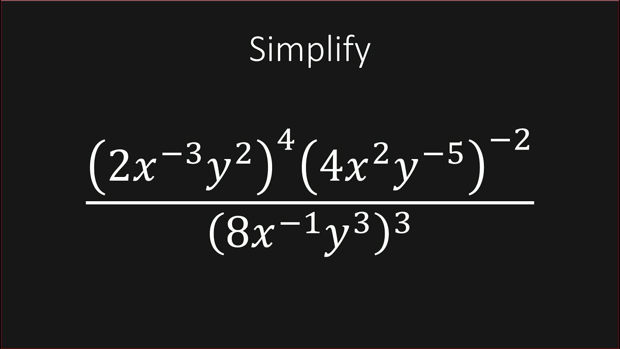 Simplify Exponential Expression