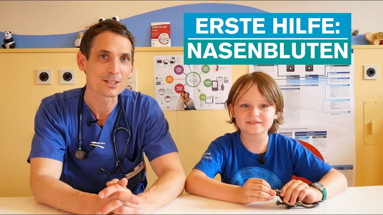 Erste Hilfe für Kinder erklärt: Nasenbluten