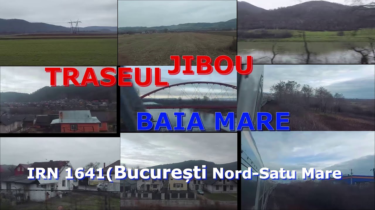 TRASEUL JIBOU-BAIA MARE CU IRN 1641/JIBOU-BAIA MARE WITH IRN 1641 NIGHT TRAIN