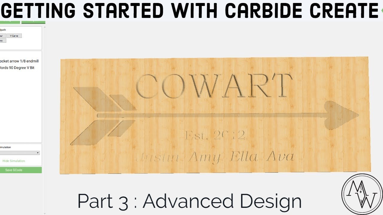 Carbide Create Shapeoko Basics - Part 3: Advanced Design // CNC Woodwork