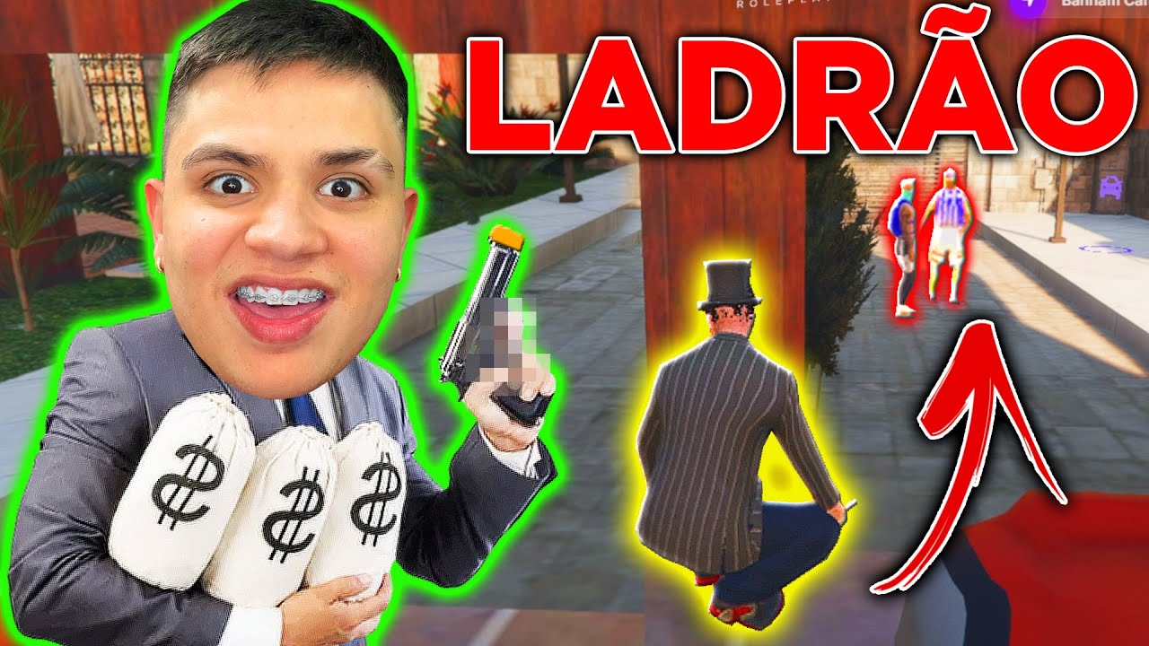 ROUB@NDO GANGUES no GTA RP 😂 (Paulinho o LOKO)
