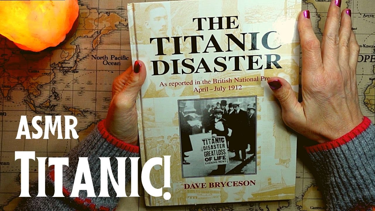 ASMR | Titanic Disaster in Historical Newspaper Reports - Whispered Library Book Reading