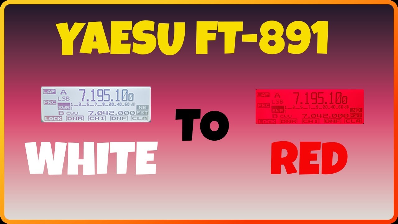 Yaesu FT-891 Screen Color Change