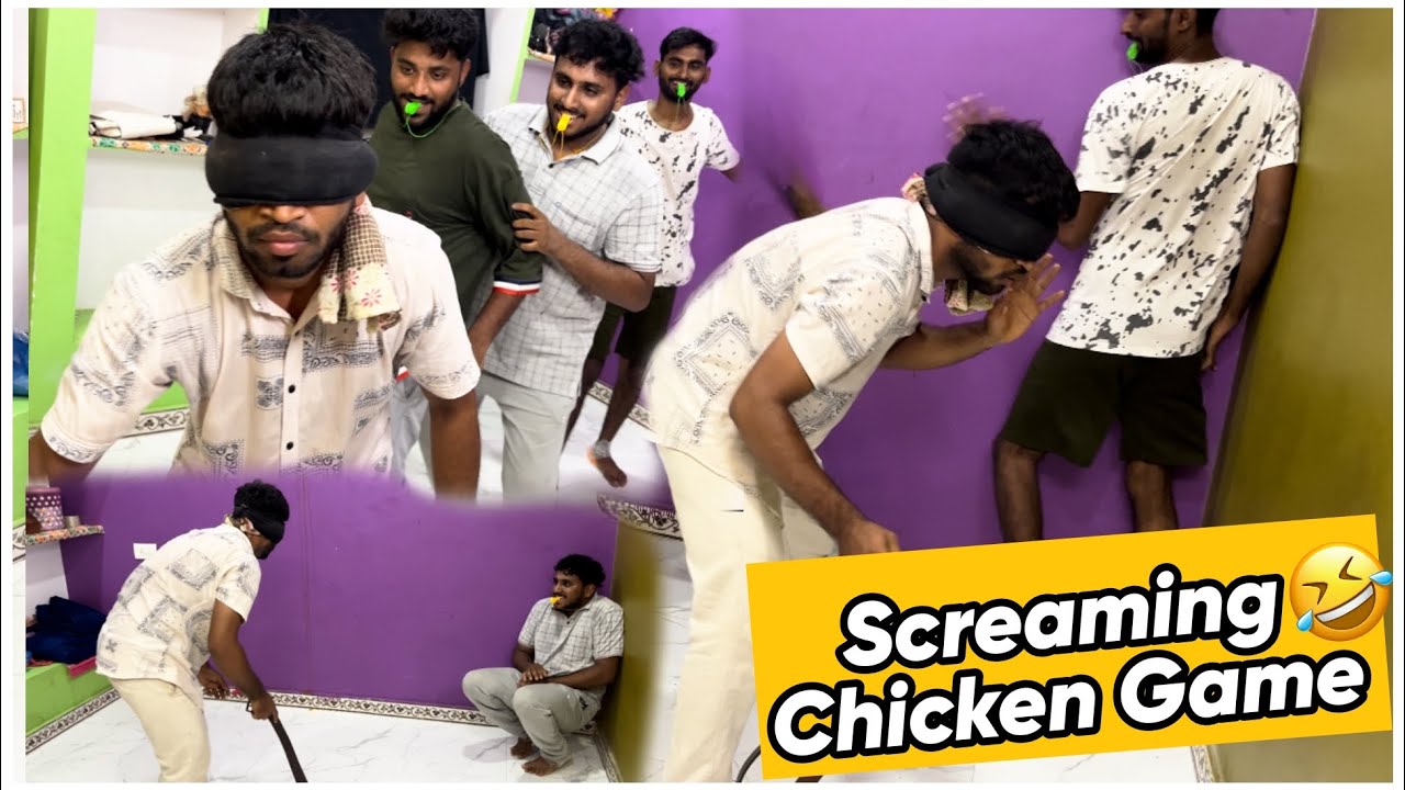 Screaming Chicken Game  | Blindfolded Beating Challenge | Latest comedy | Epic Vlogger