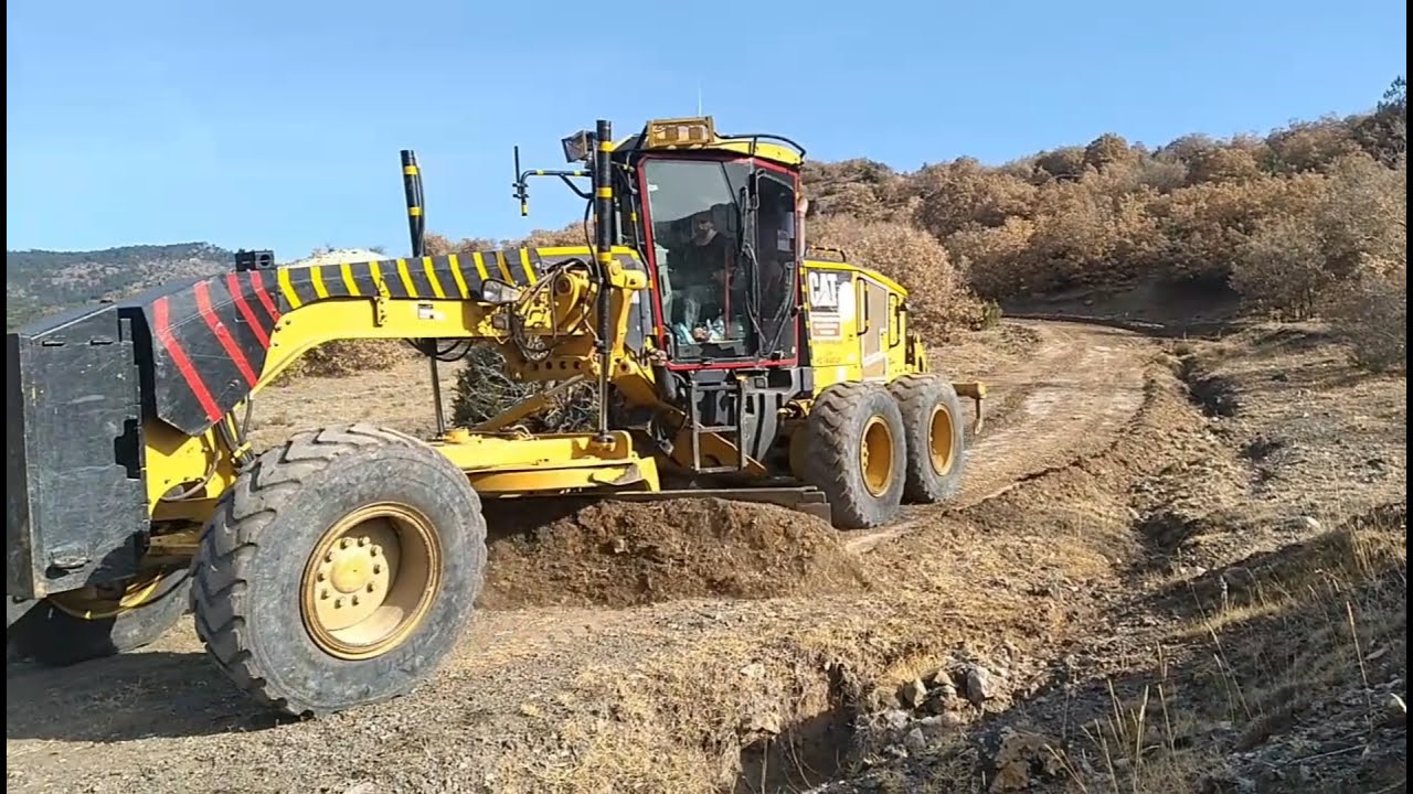 CAT 140M KAYA CANAVARI~CAT 140M ROCK MONSTER~#grader #buldozer #komatsu #keşfet  #nasılyapılır #snow