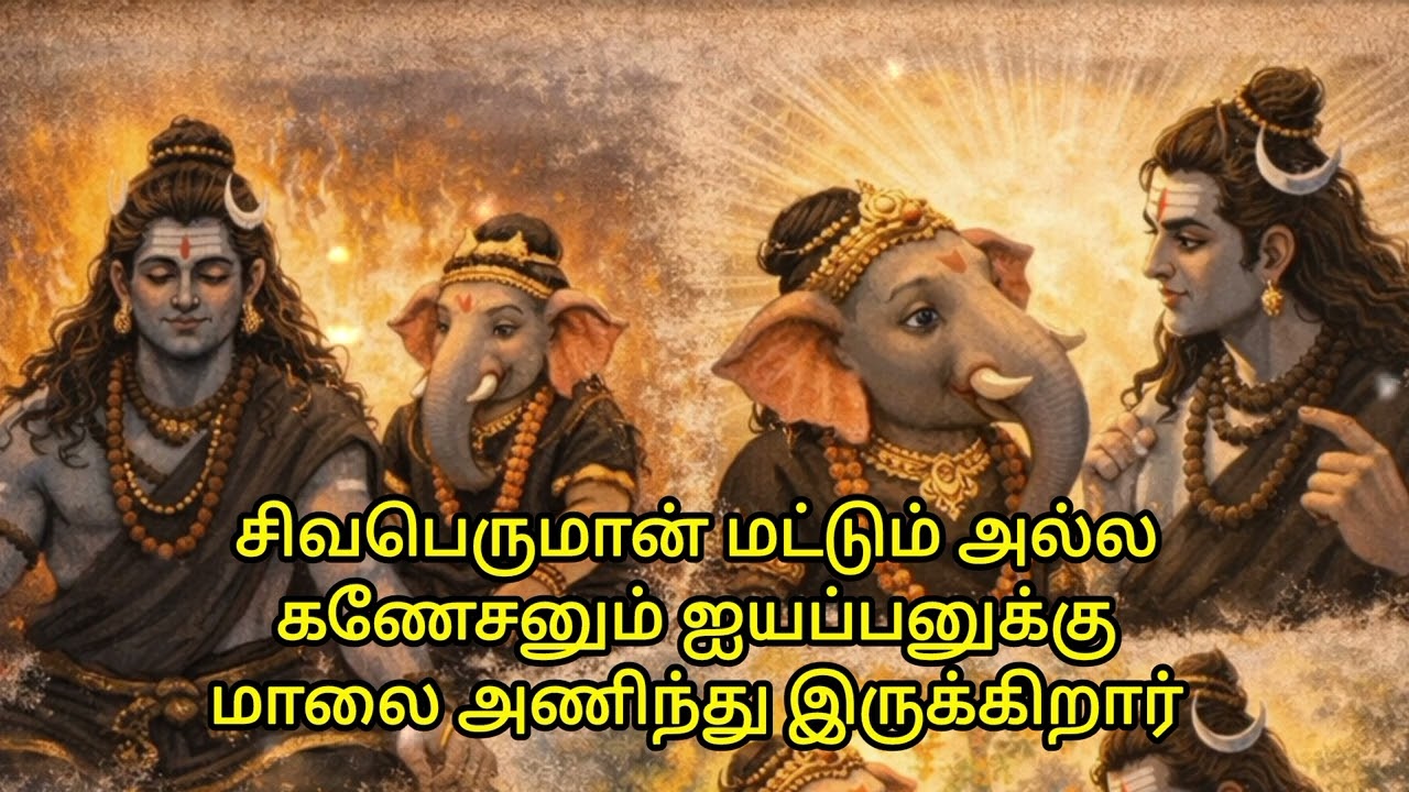 சிவபெருமான் மட்டுமல்ல கணேஷ்னும் ஐயப்பனுக்கு மாலை அணிந்து இருக்கிறார் #sivaperuman #sivan #shortvideo