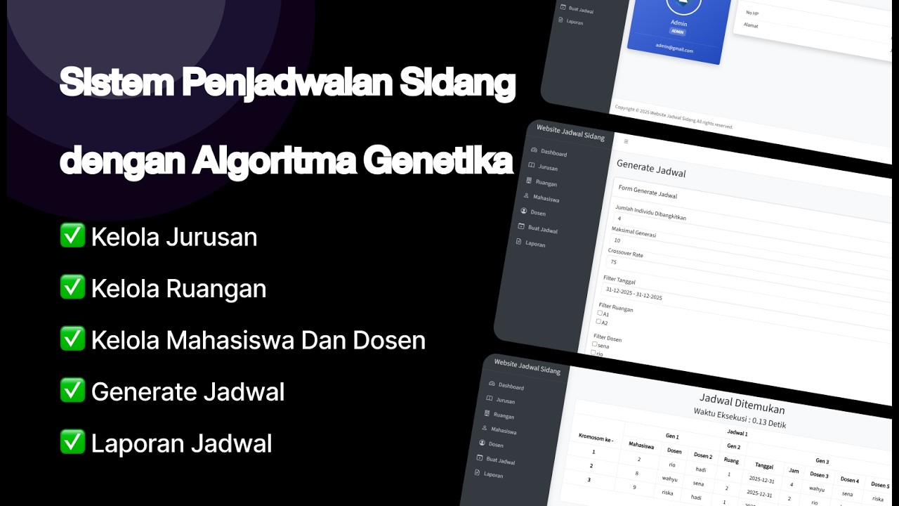 Sistem Penjadwalan Sidang dengan Algoritma Genetika