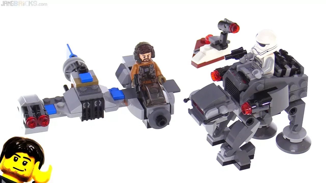 🔄 LEGO Star Wars Ski Speeder vs First Order Walker Microfighters review! 75195 re upload