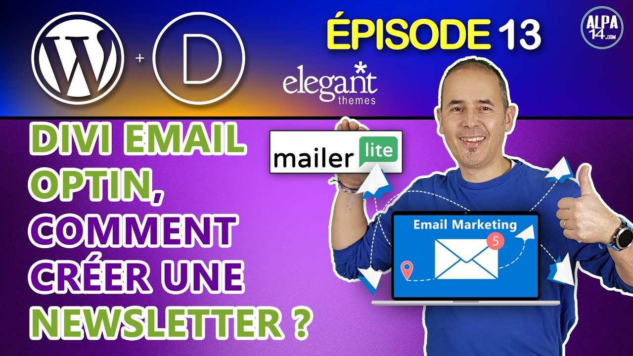 Divi email optin, comment créer une Newsletter pour WordPress ? | Email marketing débutant