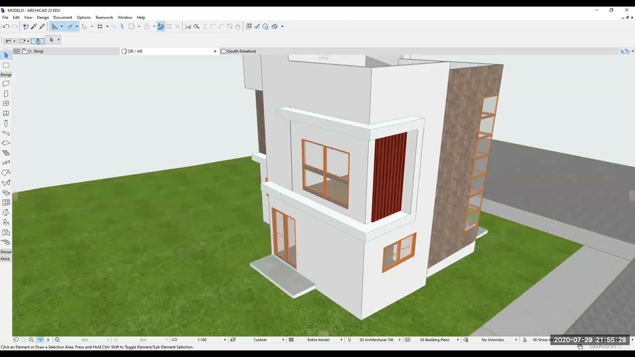 22- Como alterar cor no revestimento ARCHICAD
