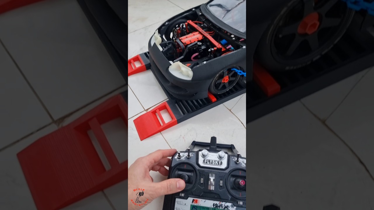 3d printed rc car with real engine