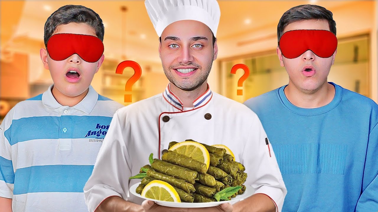 تحدي الطبخ الوهمي ! ورق عنب بدون مكونات😂