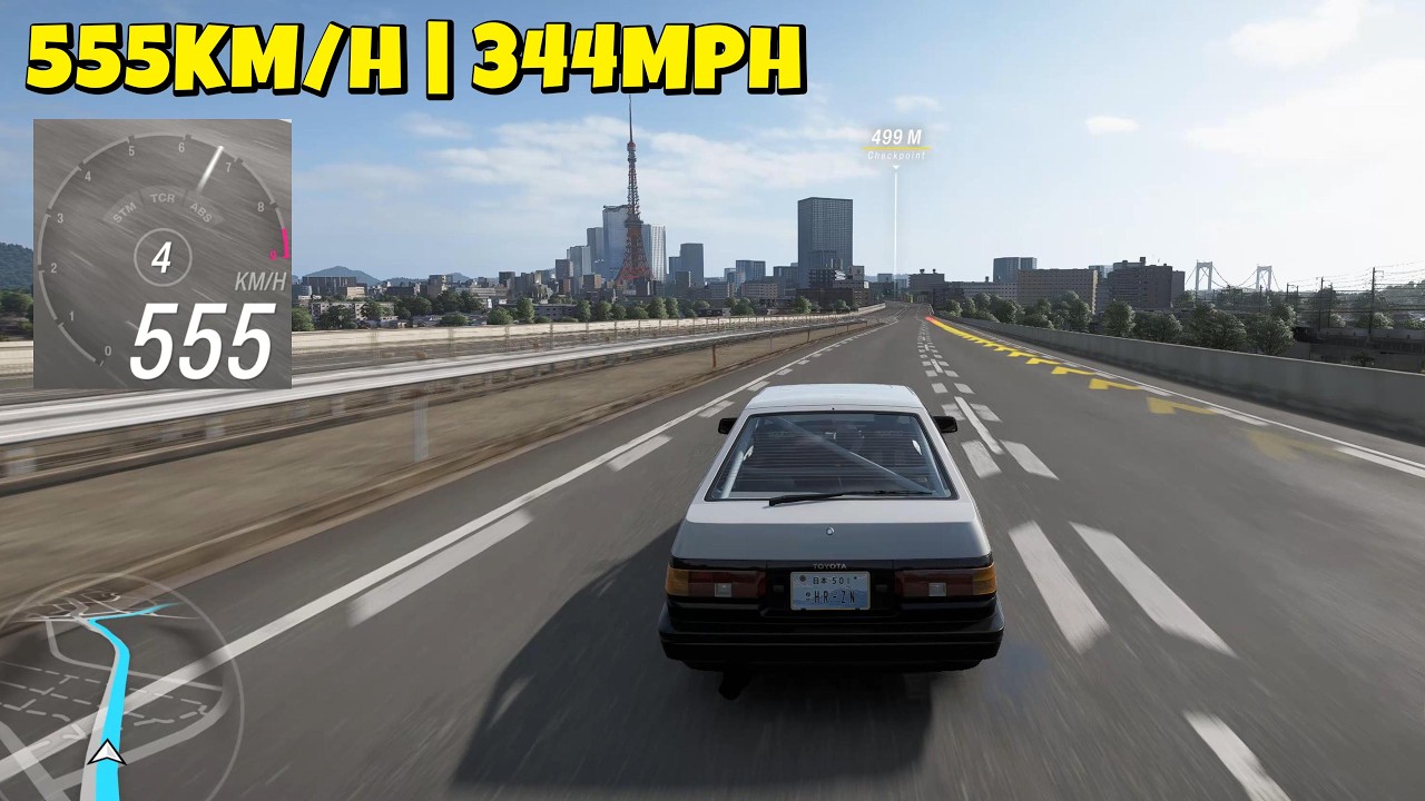 Forza Horizon 6 | AE86 Forza Edition is the FASTEST CAR in the Game 555 KM/H (344 MPH) 😱|