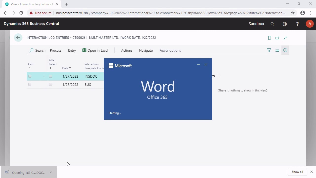 Business Central: Add attachments to contacts