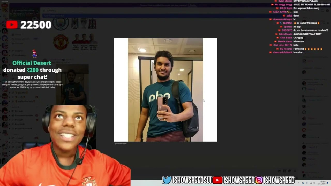 IShowSpeed Reacts to ManiYa