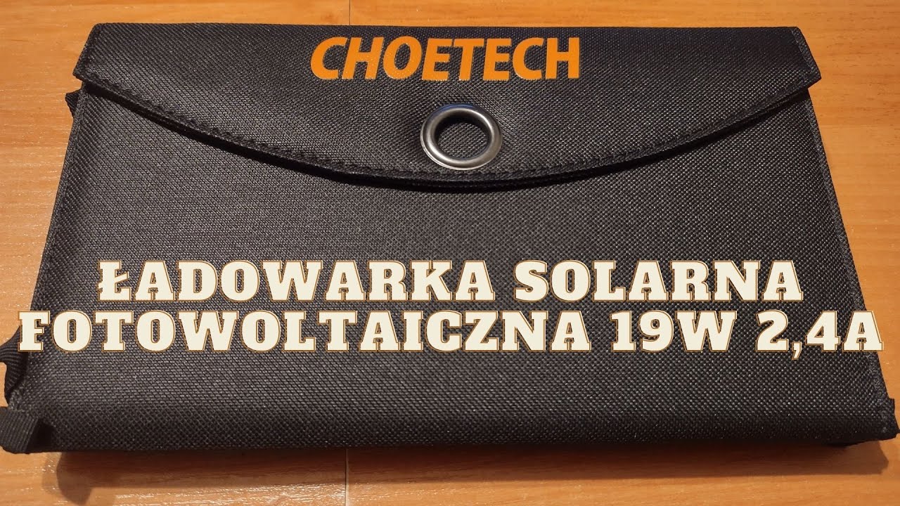 Choetech ładowarka solarna fotowoltaiczna 19W 2,4A